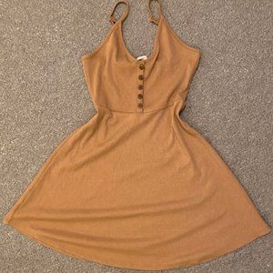 Dark Beige Strappy Dress